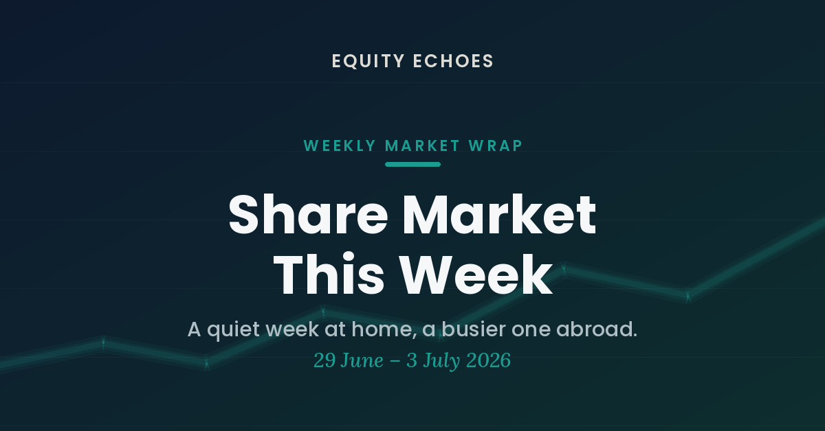 Share Market This Week: A Quiet Week at Home, a Busier One Abroad